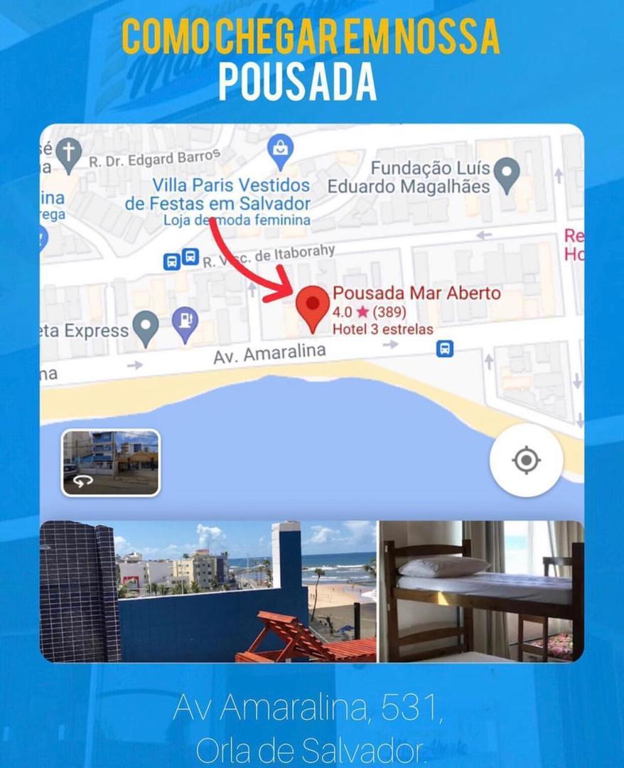 Pousada Mar Aberto ซัลวาดอร์ ภายนอก รูปภาพ